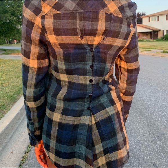 Long Sleeve Plaid Button Up - Picture 4 of 4
